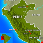 Peru map simple